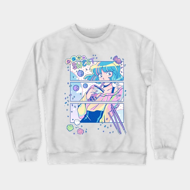 Sweet Shoujo Crewneck Sweatshirt by AmethyGalaxy